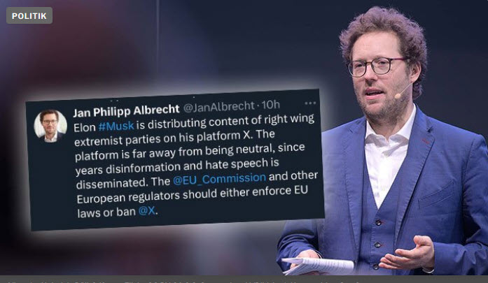 Zu wenig Kritiker-Zensur: Grüner Stiftungschef fordert X-Verbot